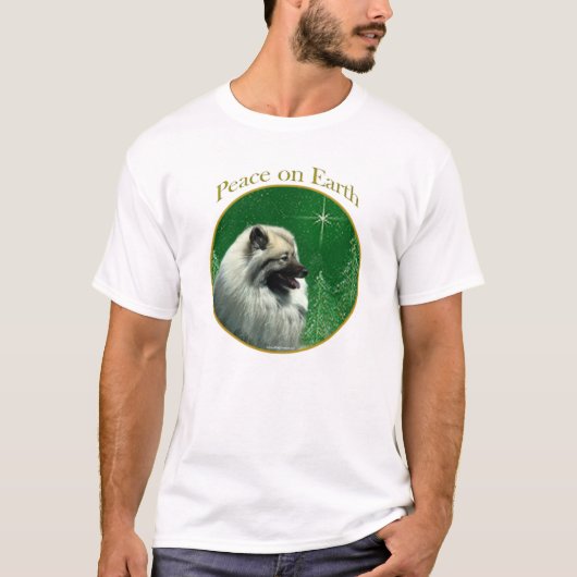 T-shirt La paix de Keeshond (Devant)