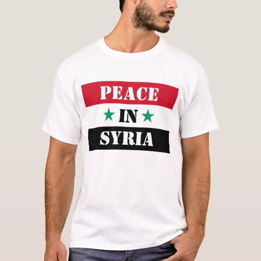 T-SHIRT LA PAIX EN SYRIE (Devant)
