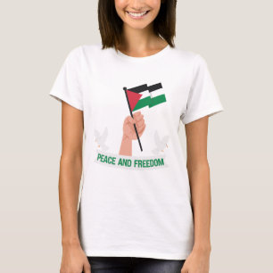 T-shirt La paix et la liberté pour la Palestine