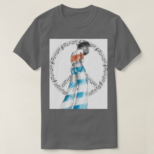 T-SHIRT LA PAIX MUSICALE (Design devant)