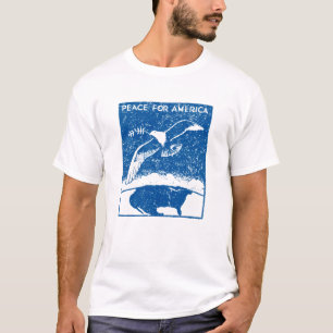 T-shirt La paix pour l'Amérique dans les années 1930