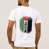 T-shirt la Palestine, l'avant et le dos (Dos)