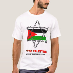T-shirt LA PALESTINE LIBRE : La plus grande prison du