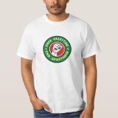 T-shirt La Palestine libre met fin à l'apartheid (Devant)