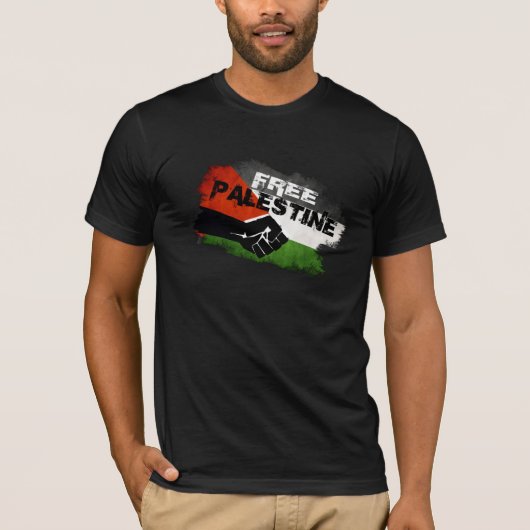 T-shirt La Palestine libre - nous existons (la copie (Devant)