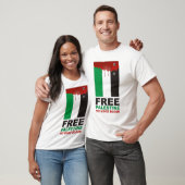 T-shirt La Palestine libre pas plus de sang (Unisexe)