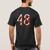 T-shirt La Palestine, long, vivante - customisé (Dos)
