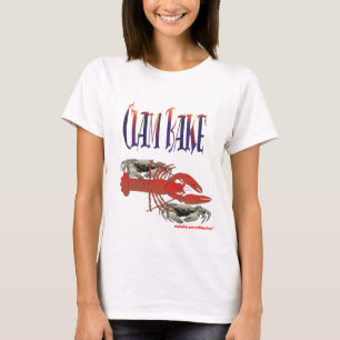 T-shirt la palourde font la pièce en t cuire au four