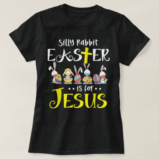 T-shirt La Pâque de lapin est pour Jésus Lapin Masque Visa (Design devant)