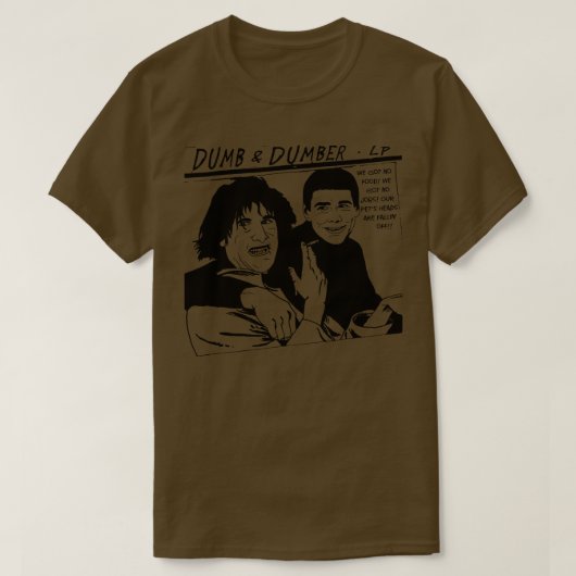 T-shirt La parodie de Dumb et Dumber Goo (Design devant)
