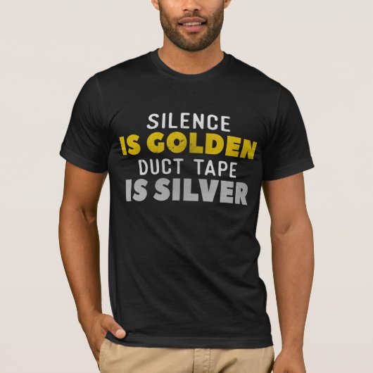 T-shirt La parole est d'argent le silence est d'or le (Devant)