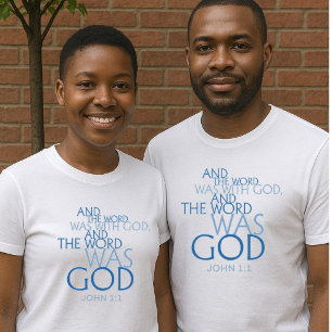 T-shirt « La Parole était Dieu » Jean 1:1 Unisexe