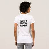T-shirt La partie aiment un panda (Dos entier)