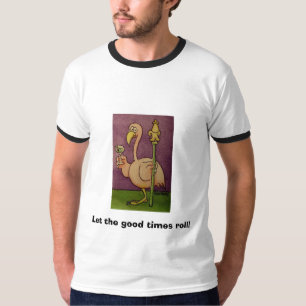 T-shirt La partie de mardi gras de Flamant rose a laissé