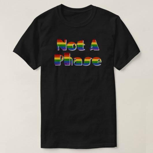 T-shirt La Parties scintillant de fierté LGBT n'est pas un (Design devant)