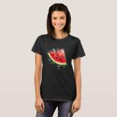 T-shirt La pastèque en rafale d'eau Vibe d'été (Devant entier)