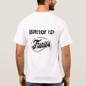 T-shirt La pâte lisse de fureurs de base-ball d'avance et (Dos)