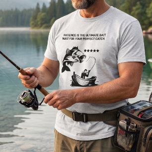 T-shirt "La patience est l'appât ultime" Pêcheur