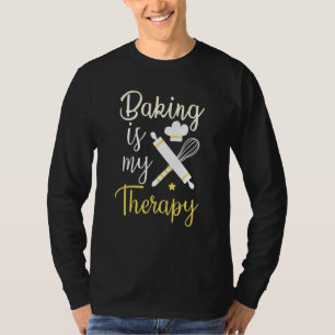 T-shirt La pâtisserie est ma thérapie Boulanger Pâtisserie