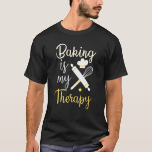 T-shirt La pâtisserie est ma thérapie Boulanger Pâtisserie