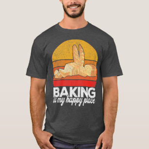 T-shirt La pâtisserie est mon endroit heureux Funny Bread