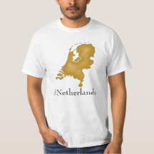 La Pays-Bas en or avec texte gras