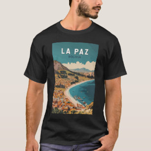 T-shirt La Paz Bolivie Illustration Voyage Art Vintage