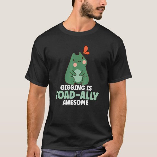 T-shirt La pêche à la fourche est tout simplement géniale (Devant)