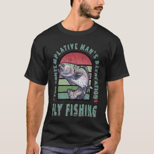 T-shirt La pêche à la mouche de l'homme contemplatif