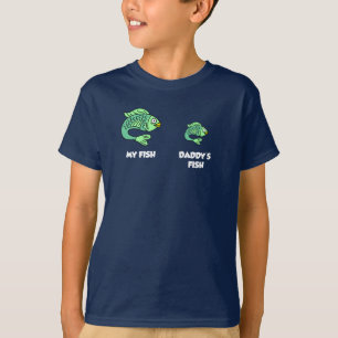 T-shirt La pêche amusante du poisson de mon papa