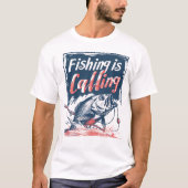 T-shirt La pêche appelle (Devant)