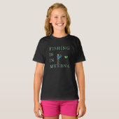 T-shirt La pêche est dans mon ADN (Devant entier)