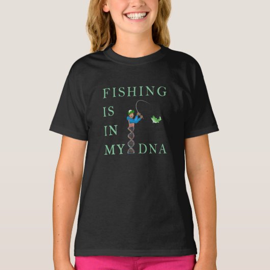 T-shirt La pêche est dans mon ADN (Devant)
