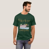 T-shirt La pêche est le sport des vers de noyade (Devant entier)