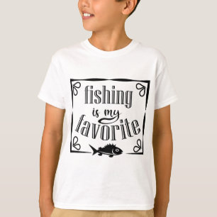 T-shirt La pêche est ma citation préférée