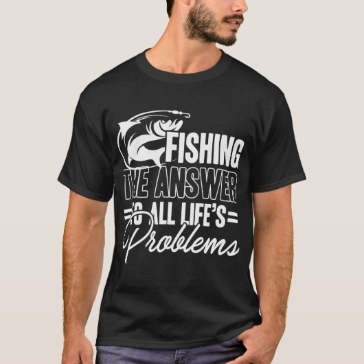 T-shirt La pêche est mon bureau (Devant)