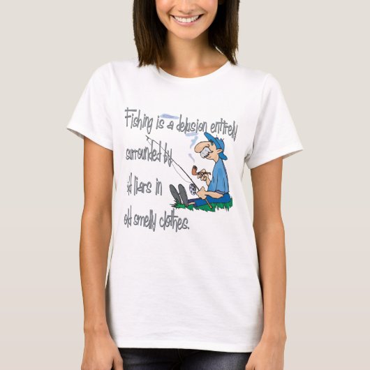 T-shirt La pêche est une illusion (Devant)
