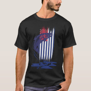 T-shirt La pêche et la chasse résolvent mes problèmes Pois