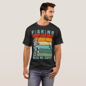 T-shirt La pêche me rend heureux (Devant entier)