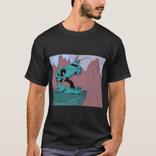 T-shirt La pêche résout la plupart de mes problèmes, la ch