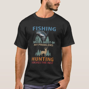 T-shirt La Pêche Résout La Plupart De Mes Problèmes La Cha