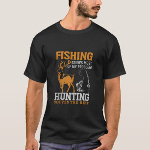 T-shirt La Pêche Résout La Plupart De Mes Problèmes La Cha