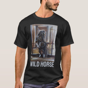 T-shirt La peinture de cheval sauvage par Alfred Fox