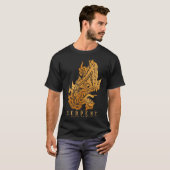 T-shirt La peinture murale du serpent (Devant entier)