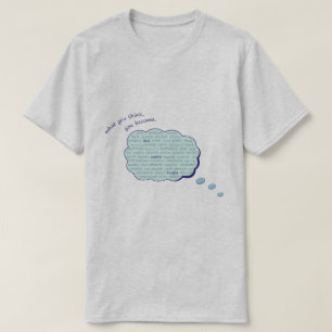 T-shirt La pensée positive énergie inspirante bulle bleue