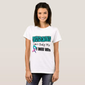 T-shirt La pente de cancer de la thyroïde m'intimident que (Devant entier)