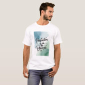 T-shirt La perfection est dans le processus (Devant entier)