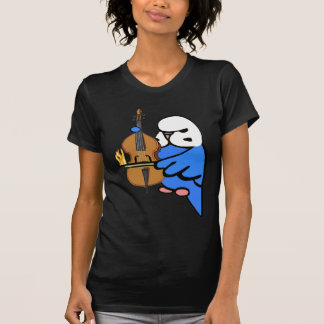 T-shirt La perruche anglaise joue le violoncelle bas