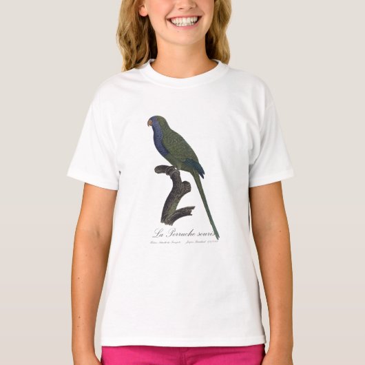 T-shirt La Perruche souris / Monk Parakeet (Devant)