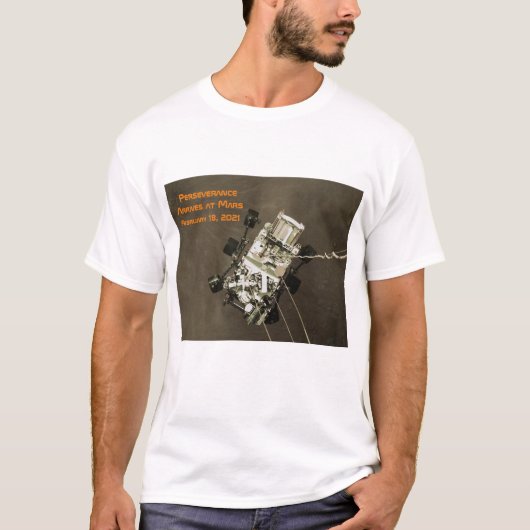 T-shirt La persévérance arrive sur Mars (Devant)